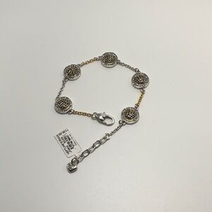 BRIGHTON “Neptune’s Rings” Elegant Silver and Gold Tone Bracelet